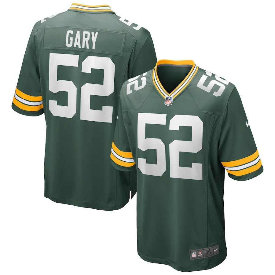 Men Green Bay Packers #52 Rashan Gary Nike Green Game NFL Jersey->green bay packers->NFL Jersey